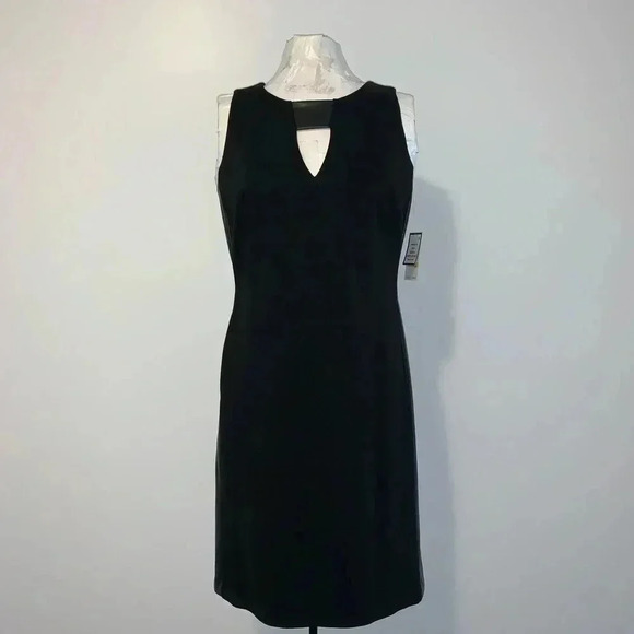 Nine West Shirt Dress with Leather Side Panels​​ - Picture 2 of 8